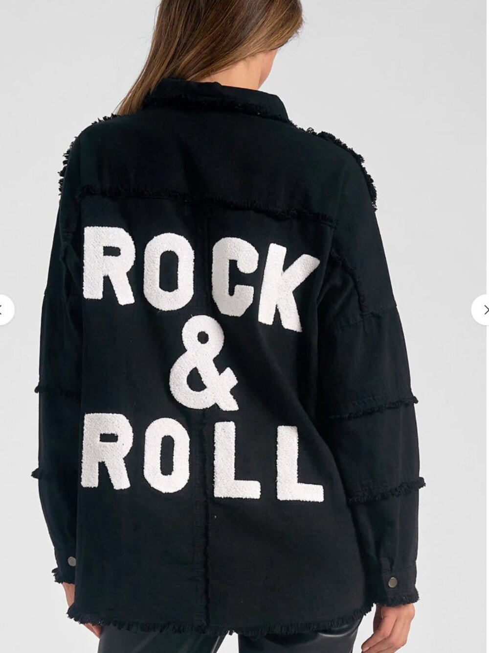 Elan Rock and Roll Devan Black Button Up Jacket Size Medium